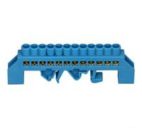 Copper Terminal Blocks, Bridge Connectors, Neutral Wire Strip, Color-Coded for Safe Wiring, 4-Pack(12-hole)