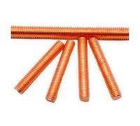 Copper Threaded Rods Bars Studding Studs Full Thread Copper Screw Rod M4 M5 M6 M8 M10 M12 Copper Threaded Rod(80mm,M8)