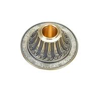 Copper Tibet Prayer Wheel Holder with Mandala Pattern, Hand Held Prayer Wheel Display Stand for Praying, blessing, Meditation, Healing, Relaxing, Yoga (Prayer Wheel Not Included)