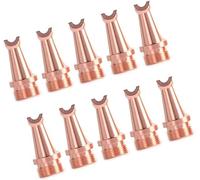 Copper tip Attachment for Portable Laser Welding Gun, Made for Wire Guide Nozzle Laser Welding Operations C-Type U-Shaped 10 Pieces