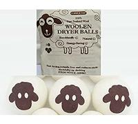 Copper Top - 6Pack Premium Organic New Zealand Wool,Natural Fabric Softener for Sensitive Skin-Reusable Laundry Dryer Balls,Reduce Wrinkles & Save Time, Baby Safe & Hypoallergenic