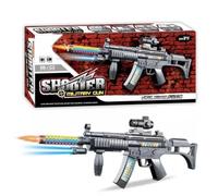 Copper Top Age 3+ - 60cm Kids Toy Military Gun with Lights, Sounds and Vibration, 3 Modes, Assembling/Dismantle, Ages 3+, Requires 3 AA Batteries Required (Not Included)