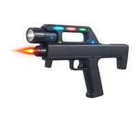 Copper Top Kids Flash Folding Toy Gun - 45.7 cm Battery-Operated Light-Up Toy Gun with Music & Infrared Safe Play, Foldable Design, Sound & Flash Blaster Toy for Boys & Girls Ages 3+