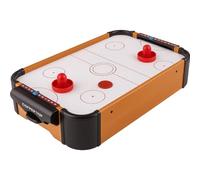 Copper Top Tabletop Air Hockey Game - Compact Mini Air Hockey Table with Powerful Airflow Fan, 2 Pucks & 2 Paddles - Battery Operated Indoor Family Game for Kids & Adults - 56×30.5×10 cm