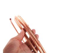 Copper Tube 1 Meter Soft Copper Tube Coil Od 2/3/4/5/6/8/9/10/12mm Wire Pipe Air Conditioner Cooling DIY Crafts Industrial(3.0mm x 0.5mm)