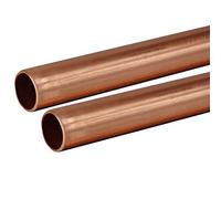 Copper Tube 15mm 2 x 1m Lengths BS EN1057 R250 British Copper Pipe 2000mm 200cm