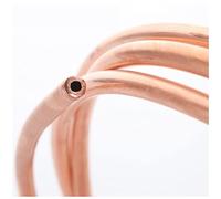 Copper Tube Coil， 1pcs Copper Coil Tube Plumbing,T2 Soft Tubes OD 2mm-12.7mm(2 Meters,OD 6mm x T 1mm)