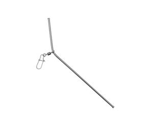 Copper Tube Fishing Tackle Accessory, 5 Piece Single Arm Rig Connector for Line Setup and Outdoor Angling Kits Line Rig Hardware Tackle Connector Metal Tube Fishing Accessory Angler Setup Outdoor Box