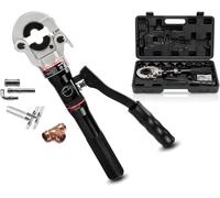 Copper Tube Fittings Crimping Tool for Hydraulic Pex Pipe, Press Pliers for Round Type Aluminum and Plastic Pipes