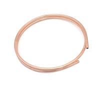 Copper Tube Pipe Coiled Flexible, T2 Red Copper Coil Tubing 4 Meter Multiple Sizes for Refrigeration DIY(8x1mm)