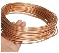 Copper Tube Pipe Coiled, T2 Soft Copper Refrigeration Capillary Tube Coil 1 Meter 2-5mm(2MM)