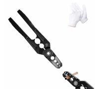 Copper Tube Rounder Pliers, 6-Hole Multi-Size Copper Pipe Repair Pliers, Manual Pipe Shaping Tool for HVAC Plumbing for 1/4in, 3/8in, 1/2in, 5/8in, 3/4in, 7/8in Aluminum (1pc)