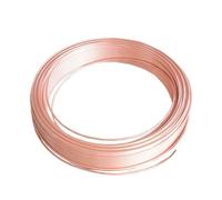 Copper Tube Soft Coil T2 Red Copper Tube Air Conditioning Refrigeration Capillary Wire Pipe(5 Meters,6x0.8mm)
