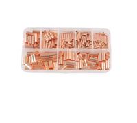 Copper Tube Terminal Assortment Kit 250pcs Boxed Set 7 Sizes for | 250-piece mixed size assortment in practical compartmented storage box for easy organisation and access