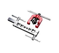 Copper Tubing Forming Tool Set with Screw, 2 pieces metric | Manual Copper Pipe Forming Tool Set for Refrigeration HVAC Repair, Alloy Steel Clamp Block, Daily Cooling Service