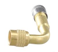 Copper Tyre Valve Extension Adaptor, Angled Valve Stem Adaptor for Motorcycle Car For Electric Scooter, Narrow Space Wheel Hub Inflation Tool Connector(90度)