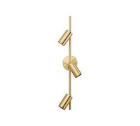 Copper Wall Lights Simple 3-Light Lighting Fitting Adjustable Angle Wall Spotlights Modern Wall Lamps for Dining Room Porch Office Living Room Hallway, GU10 Bedside Lamp