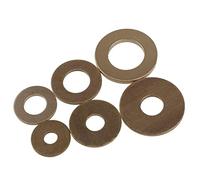 Copper Washer Sealing Ring, Cgshop-Washers M2.5 M3 M4 M5 M6 Brass Flat Washers, Durable easy to install(M2x5x0.4mm-100pcs)