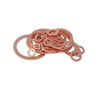 Copper Washers, Copper Sealing Washers DIN 7603A M13-M15 Flat Gaskets(M14x21x1-50pc)