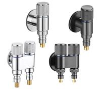 Copper Washing Machine Faucets Soild Brass Single Cold Wall Mounted Chrome Plated Matte Black Water Outlet Basin(Plum)