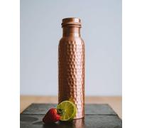 Copper Water Bottle - 34 Oz Extra Large - A Hammered Ayurvedic Pure Copper Vessel For Drinking - Drink More Water, Lower Your Sugar Intake And Enjoy The Health Benefits Immediately (Hammered 900 ml)