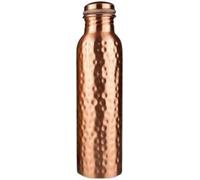 Copper Water Bottle - 34 Oz Extra Large - A Hammered Ayurvedic Pure Copper Vessel For Drinking - Drink More Water, Lower Your Sugar Intake And Enjoy The Health Benefits Immediately