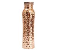 Copper Water Bottle, Hammered, 900ml