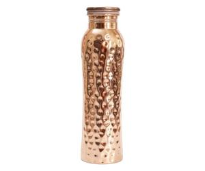 Copper Water Bottle, Hammered, 900ml
