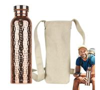 Copper Water Bottle - Insulated Leakproof Flask | Portable Hydration Bottle Travel | Durable 27Oz Temperature Control Bottles for Gym, Camping, Outdoor Sports, and Daily Use
