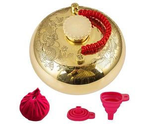 Copper Water Bottle - Leak-Proof, Hot Water Bottle, Anti-Burn Handle, Hot, Wter Bed Warmer for Women, Safe and Durable, Non-Electric, Eliminating The Risk of Leakage and