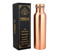 Copper Water Bottle Plain Leak Proof 100% Pure - An Ayurvedic Copper Vessel - Drink More Water And Enjoy The Health Benefits Immediately/Yoga Bottle