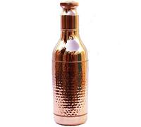 Copper Water Bottle Traveller's 100 % Pure Copper Water Bottle Joint Free-Ayurveda Health Benefits Leak Proof Copper Stylish Bottle 1.5 LTR. (Design 8)