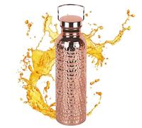 Copper Water Bottles - 800ml Insulated, Portable Waterbottle Drinkware, Pure Copper Vessel | Reusable Drinkware for Drinking Camping Hiking Travel Outdoor Indoor Home House Kitchen Outdoor Use