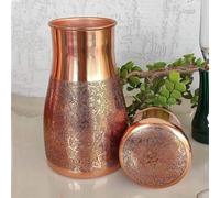 Copper Water Pitcher (Embossed)