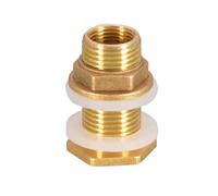 Copper Water Tank Connector | Brass Pipe Single Loose Key Swivel Fittings Nut Jointer | Garden Hose Threaded Fish Tank Adapter Bulkhead Fitting