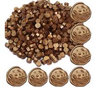 Copper Wax Seal Beads, 400Pcs Sealing Wax Beads, Octagon Wax Sealing Beads, Bronze Sealing Wax Beads Set for Wax Seal Stamp, Gift Wrapping, Letter Sealing (Copper)