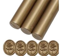 Copper Wax Seal Sticks, Atopbb 26 Pieces Glue Gun Wax Seal Sticks for Wax Seal Stamp, Mini Wax Seal Gun Sticks for 0.28 Inch Glue Gun Wedding Invitations, Card Envelopes (Copper)