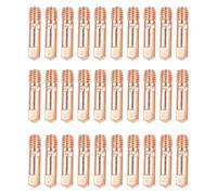 Copper Welding Tips 0.030"/0.8mm, 30PCS M6x25mm Contact Nozzles for MB15 15AK MIG MAG Torch, High Conductivity Wear Resistant Parts