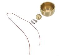 Copper Wind Chimes Deep Tone Metal Garden Decor - Tuned Musical Bells for Patio Yard Outdoor Hanging Ornament Gold Finish S Size(32mm)