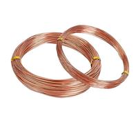 Copper Wire 2 Rolls 0.5 mm / 1 mm x 10 m Jewellery Wire Copper Craft Wire Copper Coil for Mechanical DIY Flower Arrangements and Jewellery Making