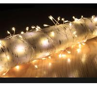 Copper Wire Christmas Fairy String Lights - 200 Warm White Micro LED Lights & 4m long - indoor or outdoor use White