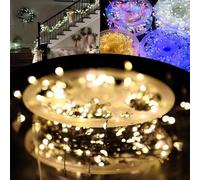 Copper Wire Firecracker Light String, Copper Wire Firecracker Fairy Lights, LED Copper Wire Firecracker Fairy Lights Strin, Cluster Fairy Christmas Lights (Warm Colors, 9m/29.52ft-300lights-USB)
