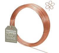 Copper Wire for Jewellery Making, 0.4mm 26 Gauge - Non-Tarnish Copper Craft Wire, Jewellery Wire & Beading - 20m