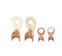 Copper Wire Lugs OT/OL 3/5/10/20/30/50/80/100/200/500/800-1000A Copper AL Screw Hole Ring Connector Open Wire Cable Lug Cord End Crimp Terminal(Type5)