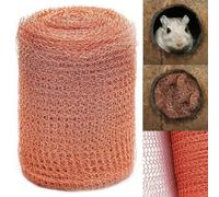 Copper Wire Mesh,Rodent Mesh,for Closing Gaps Around Gardens Windows Garage Door Corners Pipes, Etc.Wire wool mice for Indoors,Garden,127mm*6m