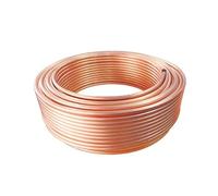 Copper Wire Pipe Soft Coil Copper Tube Airs Conditioning Refrigeration OD 1.8/2/3/4/5/6/6.35/8/9.52/10mm(8Meters,10x1mm)