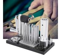 Copper Wire Winding Tool, Manual Drawing Machine with 20 Mandrels 2.5-12mm, Ring Bending Polishing for Jewelry Making