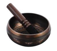 Copper with Wooden Rod Meditation Bowl Singing Bowl | Meditation and Yoga Use, Lightweight 2pcs Set, Men and Women, Deep Tones