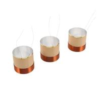 Copper Woofer Voice Coil 3.5ω 3pcs Replacement Repair | Brown Finish, Bass Speaker Use, 35.5mm X 40mm Size, Copper Wire Construction