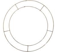 Copper Wreath Ring 20" Metal Wire Craft Frame for DIY Wreath Making Floristry Christmas Décor Flower Arrangements Door Wreath Base (10)